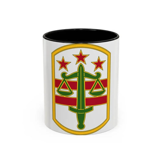 260 Military Police Command 3 (U.S. Army) Accent Coffee Mug 11oz Black - Go Mug Yourself