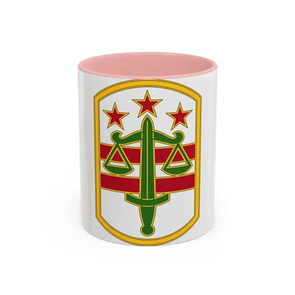 260 Military Police Command 3 (U.S. Army) Accent Coffee Mug 11oz Pink - Go Mug Yourself
