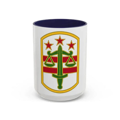 260 Military Police Command 3 (U.S. Army) Accent Coffee Mug 15oz Navy - Go Mug Yourself