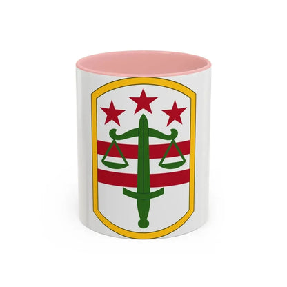 260 Military Police Command (U.S. Army) Accent Coffee Mug 11oz Pink - Go Mug Yourself