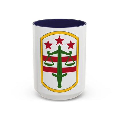 260 Military Police Command (U.S. Army) Accent Coffee Mug 15oz Navy - Go Mug Yourself