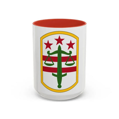 260 Military Police Command (U.S. Army) Accent Coffee Mug 15oz Red - Go Mug Yourself