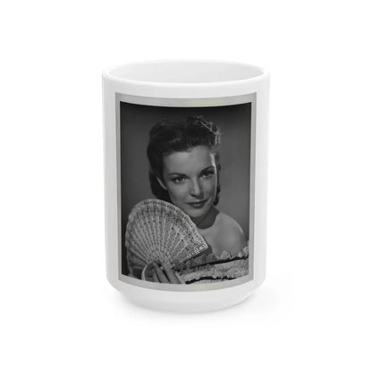 Cathy Downs #40 (Vintage Female Icon) White Coffee Mug-15oz-Go Mug Yourself