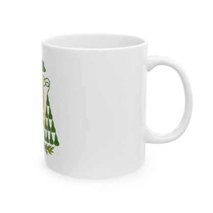Historical Coat of Arms of Ecclesiastic Co-Prince of Andorra - White Coffee Mug
