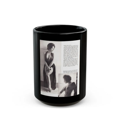 June Palmer #207 (Vintage Female Icon) Black Coffee Mug-15oz-Go Mug Yourself