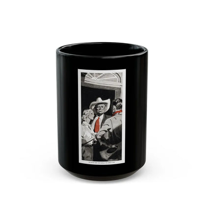 Dust Across The Range (2), The American Magazine, December 1937 - Black Coffee Mug-15oz-Go Mug Yourself