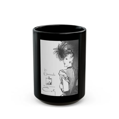 Emeraude by Coty, 1945 - Black Coffee Mug-15oz-Go Mug Yourself