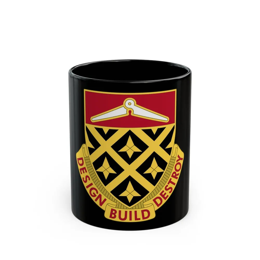 261 Engineer Battalion (U.S. Army) Black Coffee Mug-11oz-Go Mug Yourself