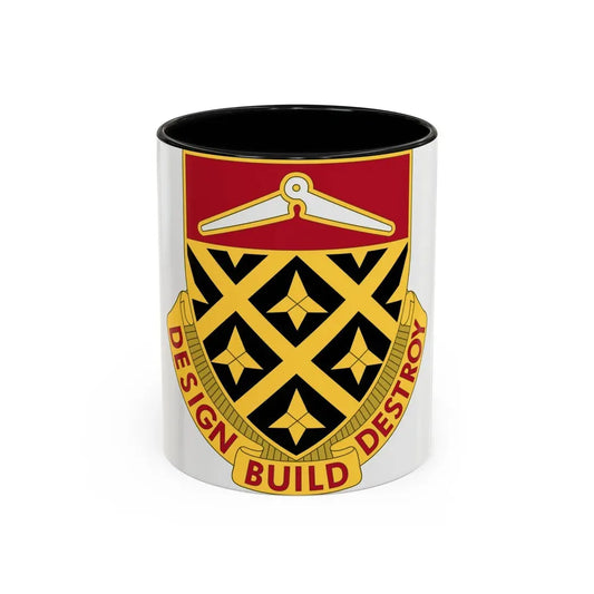 261 Engineer Battalion (U.S. Army) Accent Coffee Mug 11oz Black - Go Mug Yourself