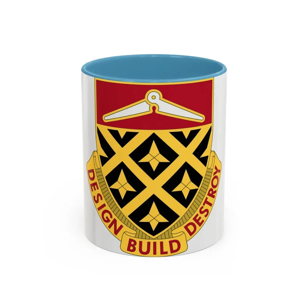 261 Engineer Battalion (U.S. Army) Accent Coffee Mug 11oz Light Blue - Go Mug Yourself