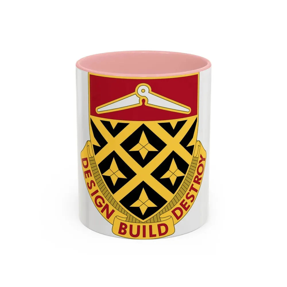 261 Engineer Battalion (U.S. Army) Accent Coffee Mug 11oz Pink - Go Mug Yourself
