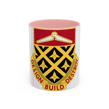 261 Engineer Battalion (U.S. Army) Accent Coffee Mug 11oz Pink - Go Mug Yourself
