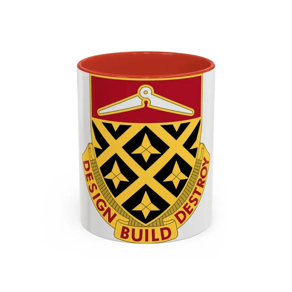 261 Engineer Battalion (U.S. Army) Accent Coffee Mug 11oz Red - Go Mug Yourself