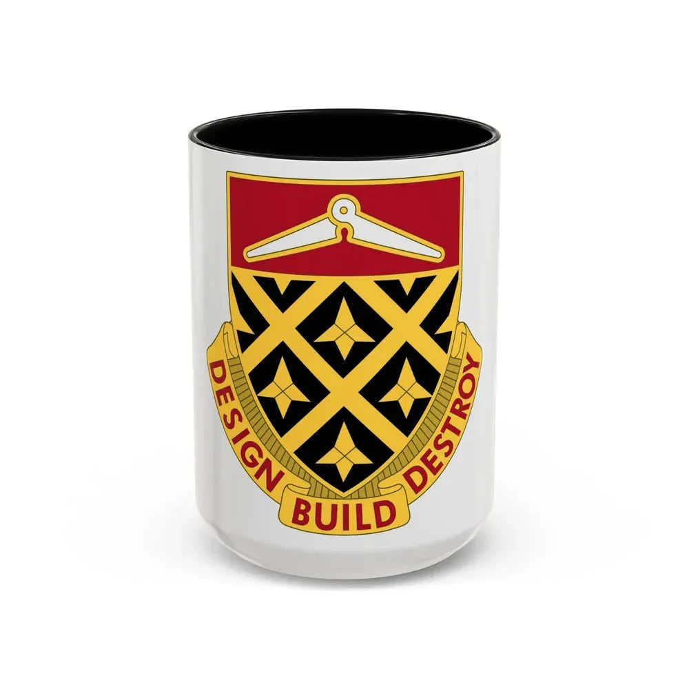 261 Engineer Battalion (U.S. Army) Accent Coffee Mug 15oz Black - Go Mug Yourself