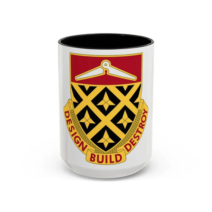 261 Engineer Battalion (U.S. Army) Accent Coffee Mug 15oz Black - Go Mug Yourself