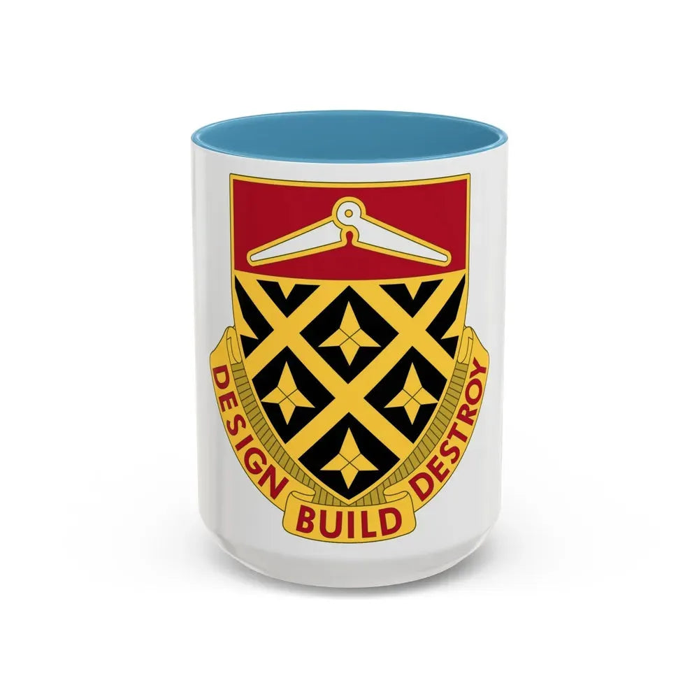 261 Engineer Battalion (U.S. Army) Accent Coffee Mug 15oz Light Blue - Go Mug Yourself