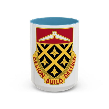 261 Engineer Battalion (U.S. Army) Accent Coffee Mug 15oz Light Blue - Go Mug Yourself