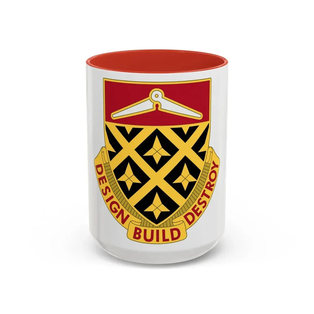 261 Engineer Battalion (U.S. Army) Accent Coffee Mug 15oz Red - Go Mug Yourself