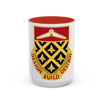 261 Engineer Battalion (U.S. Army) Accent Coffee Mug 15oz Red - Go Mug Yourself