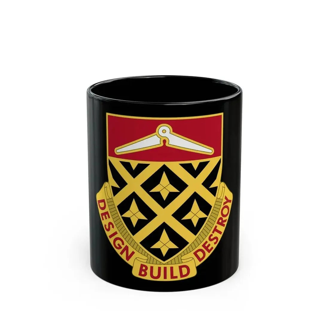 261 Engineer Battalion (U.S. Army) Black Coffee Mug 11oz - Go Mug Yourself
