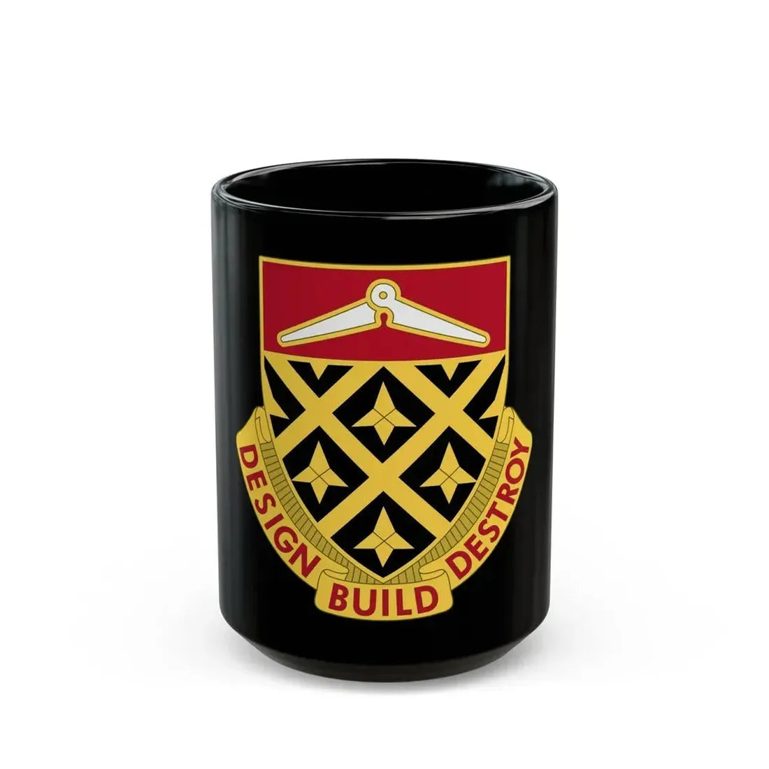 261 Engineer Battalion (U.S. Army) Black Coffee Mug 15oz - Go Mug Yourself