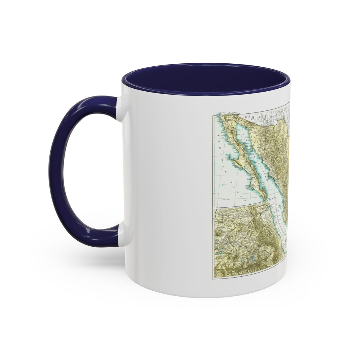 Central America & Mexico (1916) (Map) Accent Coffee Mug