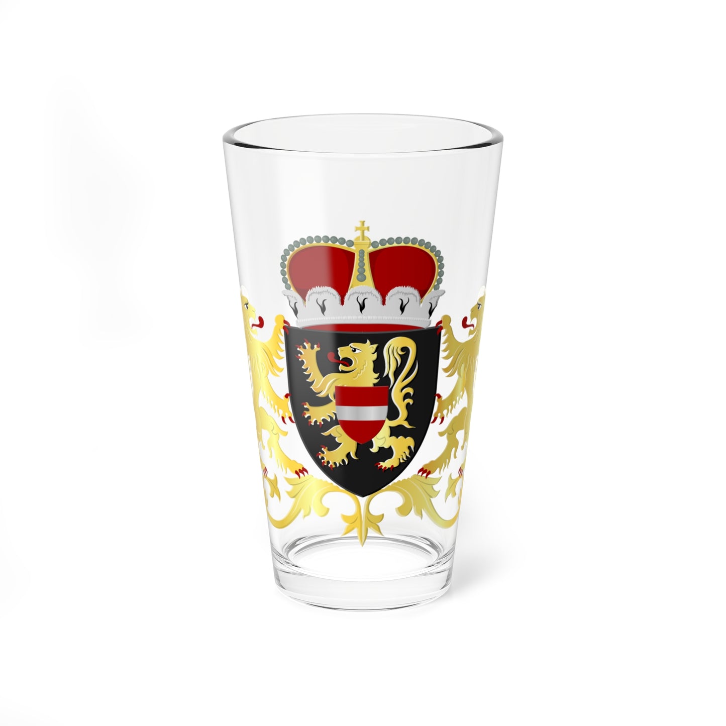 Vlaams Brabant wapen (Belgium) (Coat of Arms) Pint Glass 16oz