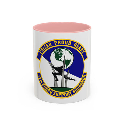 11 Force Support Squadron USAF (U.S. Air Force) Accent Coffee Mug