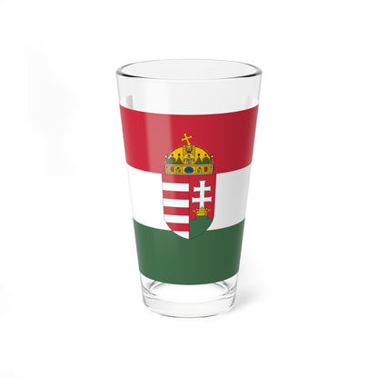 Flag of Hungary 1896-1915 3-2 aspect ratio (Austria) Pint Glass 16oz