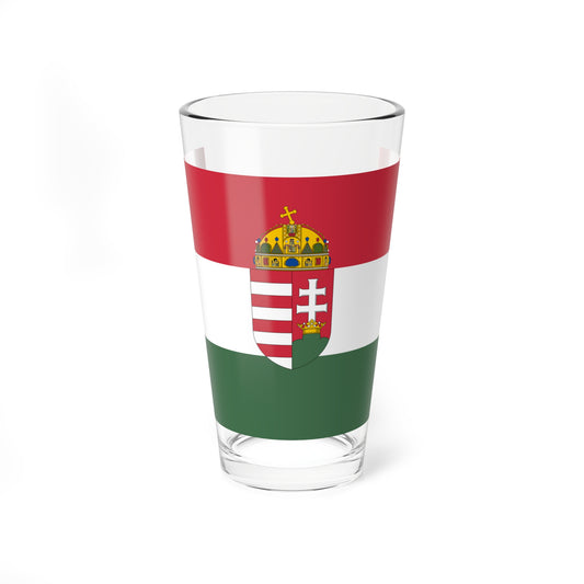 Flag of Hungary 1896-1915 3-2 aspect ratio (Austria) Pint Glass 16oz