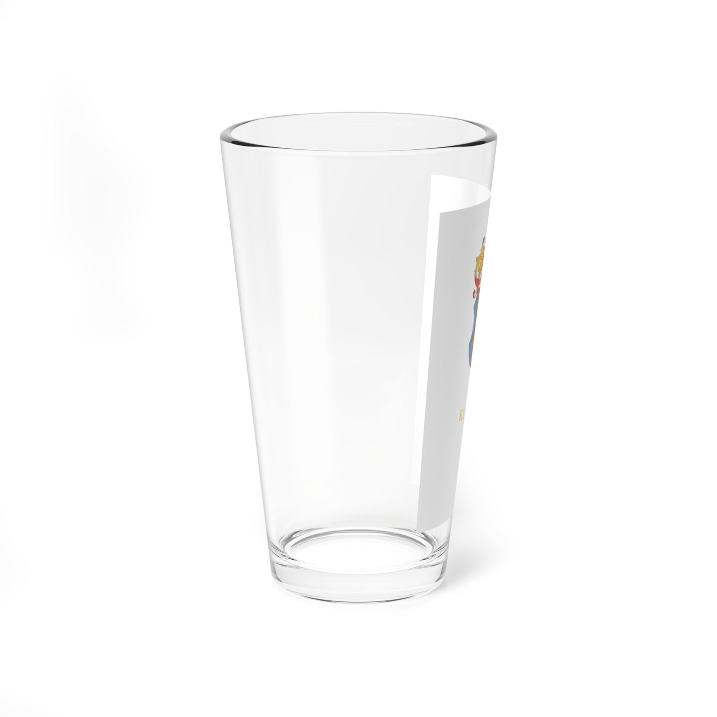 Flag of Kunbaja vertical (Hungary) Pint Glass 16oz