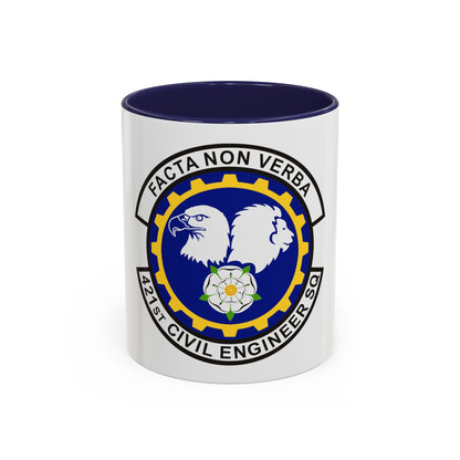 421st Civil Engineer Squadron (U.S. Air Force) Accent Coffee Mug