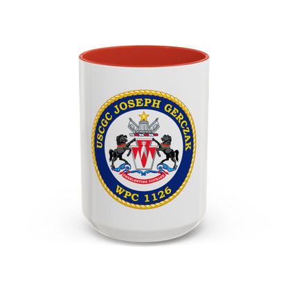 USCGC JOSEPH GERCZAK WPC 1126 (U.S. Coast Guard) Accent Coffee Mug