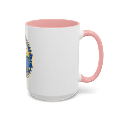 USCG Base Boston (U.S. Coast Guard) Accent Coffee Mug
