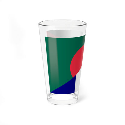 Flag of Bangladesh and France (Bangladesh) Pint Glass 16oz