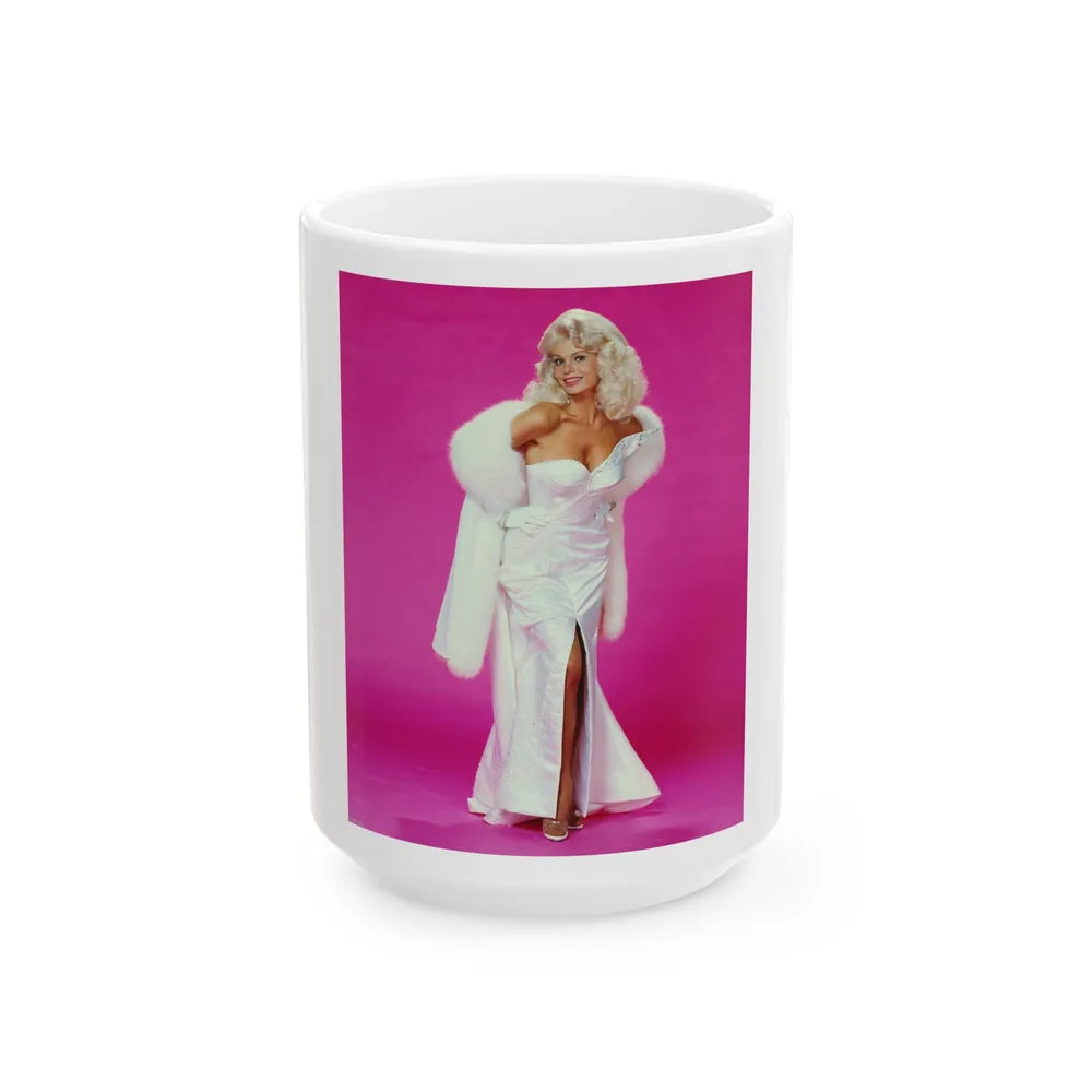 Loni Anderson #64 (Vintage Female Icon) White Coffee Mug-15oz-Go Mug Yourself