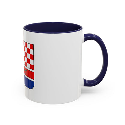 Coat of arms of Croatia (State of Slovenes, Croats and Serbs) - Accent Coffee Mug