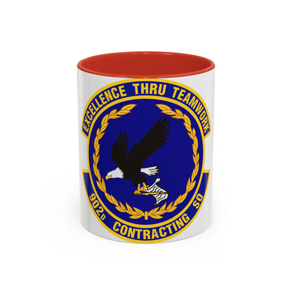 902d Contracting Squadron (U.S. Air Force) Accent Coffee Mug