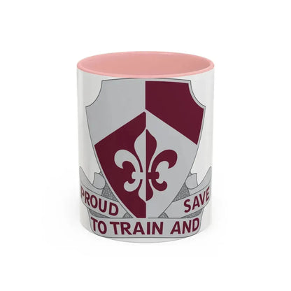 261st Medical Battalion (U.S. Army) Accent Coffee Mug 11oz Pink - Go Mug Yourself