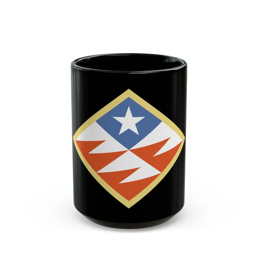 261st Theater Tactical Signal Brigade (U.S. Army) Black Coffee Mug-15oz-Go Mug Yourself