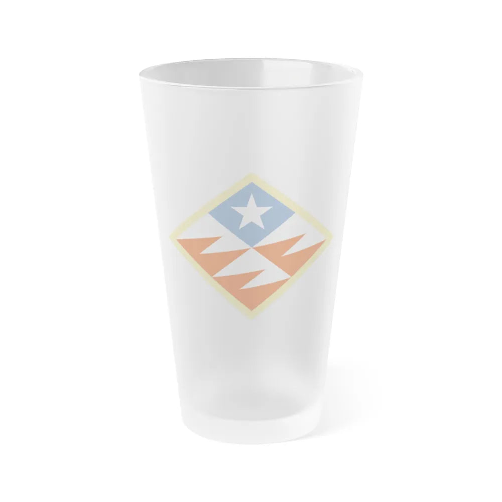 261st Theater Tactical Signal Brigade (U.S. Army) Frosted Pint Glass 16oz-Go Mug Yourself