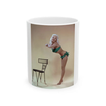 Jayne Mansfield #259 (Vintage Female Icon) White Coffee Mug-11oz-Go Mug Yourself