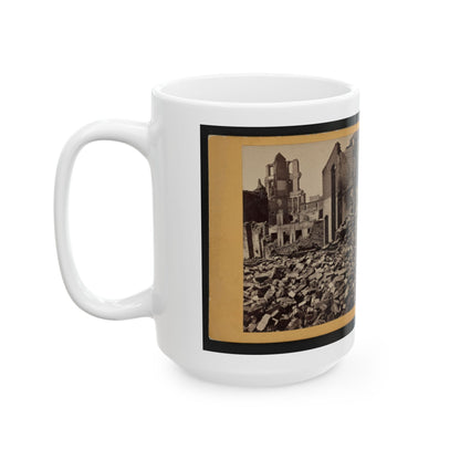 View Of Richmond, Va., At The Close Of The Rebellion (U.S. Civil War) White Coffee Mug