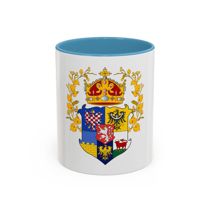 Coat of arms of the lands of the Bohemian Crown - Accent Coffee Mug
