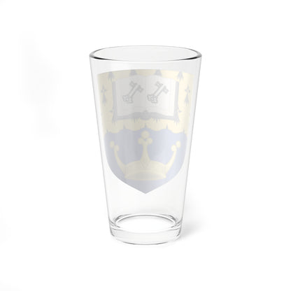 Shield of Kingston University (United Kingdom) (Coat of Arms) Pint Glass 16oz