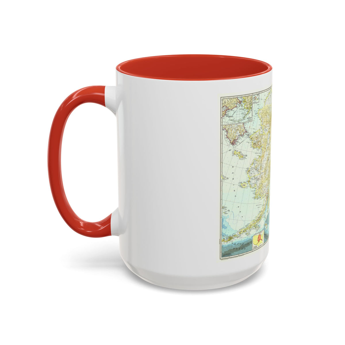USA - Alaska (1956) (Map) Accent Coffee Mug