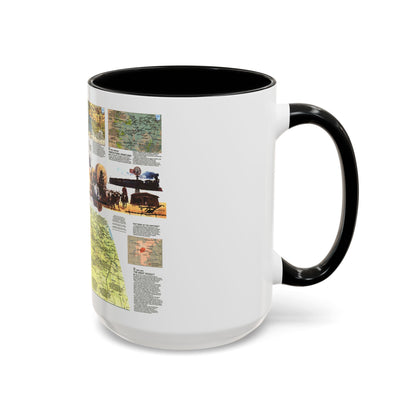 USA - Central Plains 2 (1985) (Map) Accent Coffee Mug
