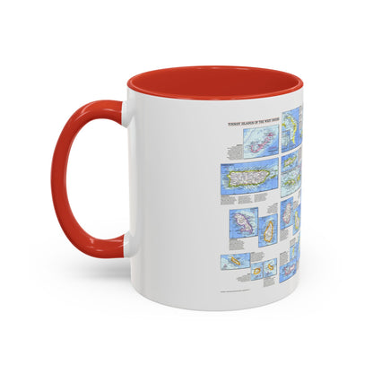 West Indies - Tourist Islands (1981) (Map) Accent Coffee Mug