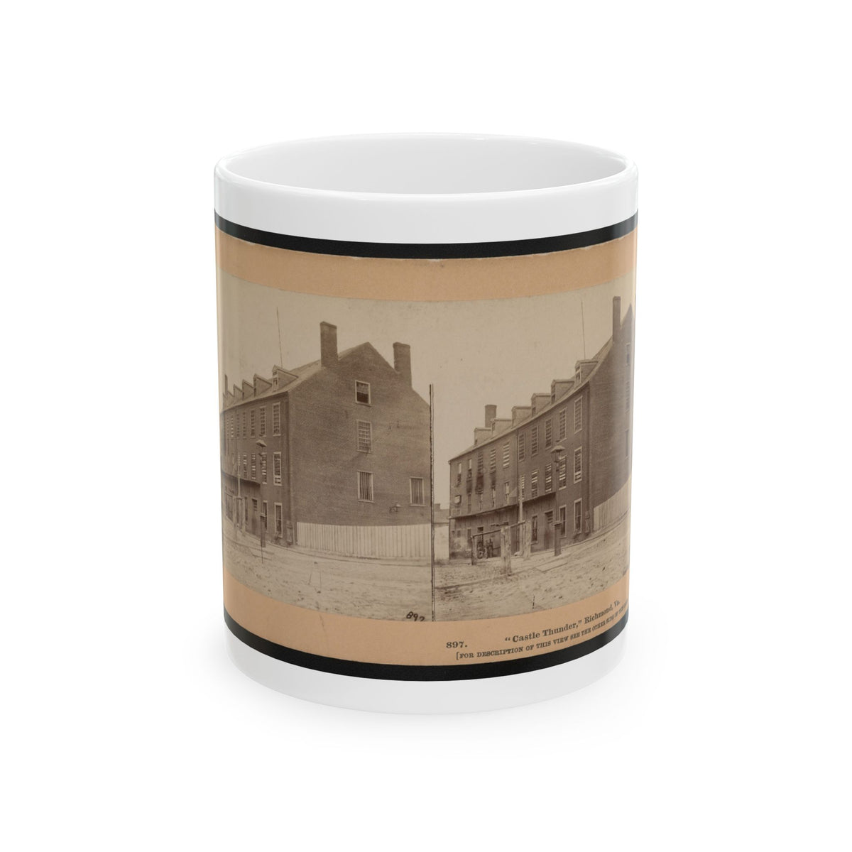 Castle Thunder , Richmond, Va. (U.S. Civil War) White Coffee Mug