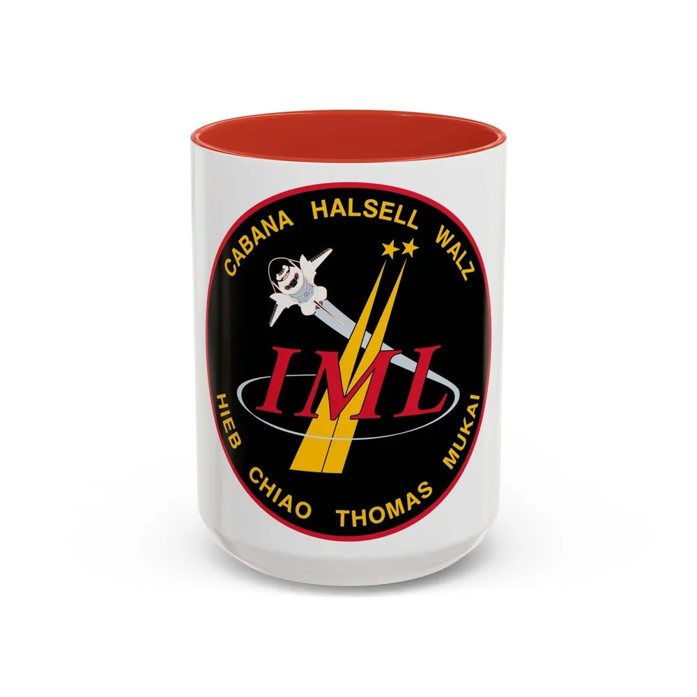 STS 65 (NASA) Accent Coffee Mug-15oz-Red-Go Mug Yourself